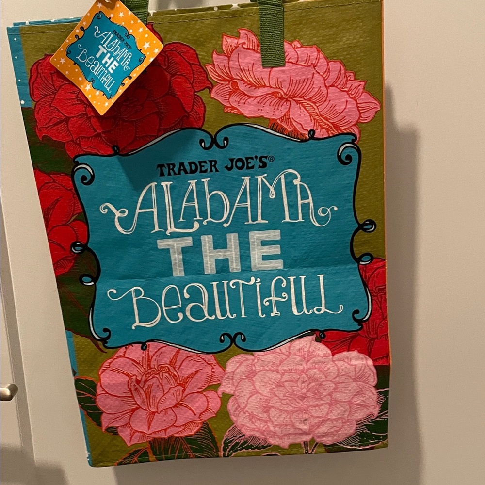 Trader Joe’s Alabama AL The Beautiful Tote Bag - reusable, NWT, Multicolor